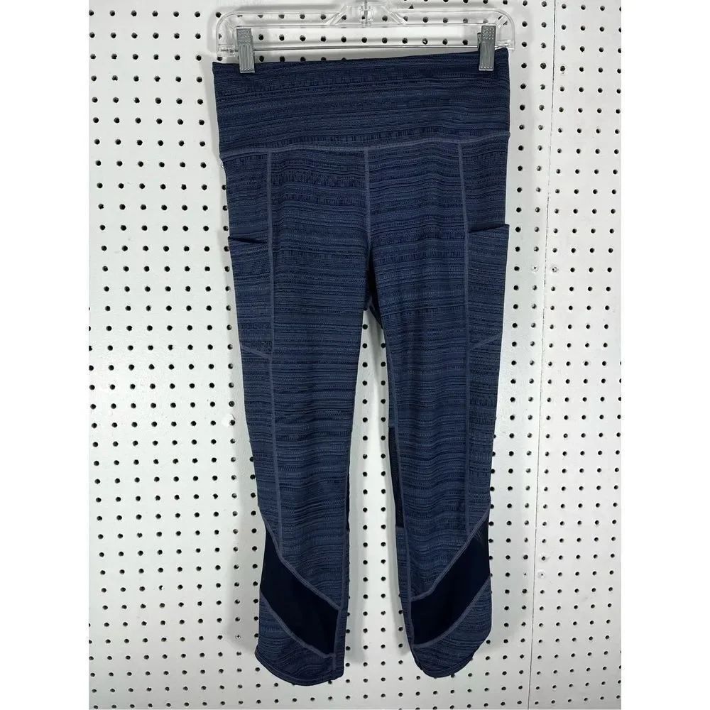 Athleta high rise mesh capris